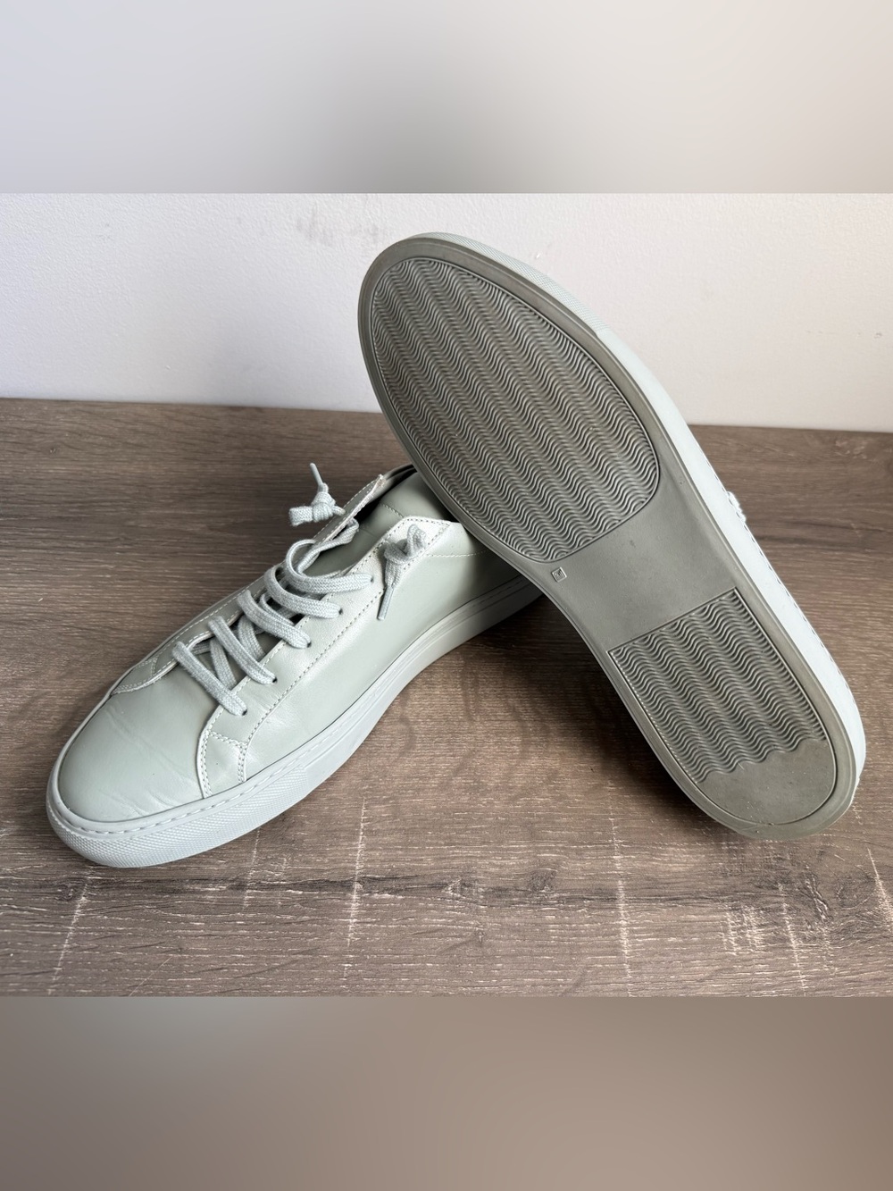 Common Projects Low-Top Sneakers in Light Sage Green - Picture 6 of 7